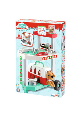 Ecoiffier Set de joaca Clinica veterinara 36x32x51 cm - BKid.ro