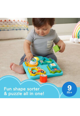 Fisher Price Jucarie cu forme de sortare autovehicule si sunete - BKid.ro