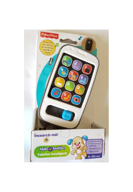 Fisher Price Jucarie pentru bebelusi Laugh and Learn Smartphone interactiv - BKid.ro