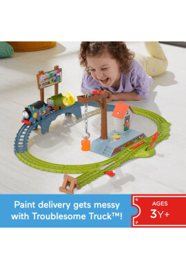 Fisher Price Set de joaca trenulet motorizat Thomas and Friends Paint Delivery - BKid.ro