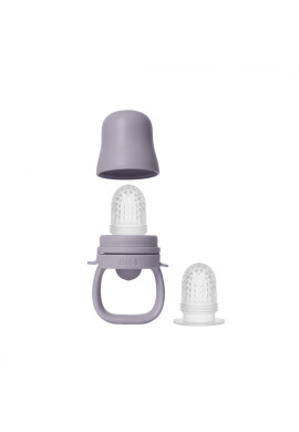 BIBS Dispozitiv de hranire Baby Feeder cu 2 tetine din silicon Fossil Grey - BKid.ro