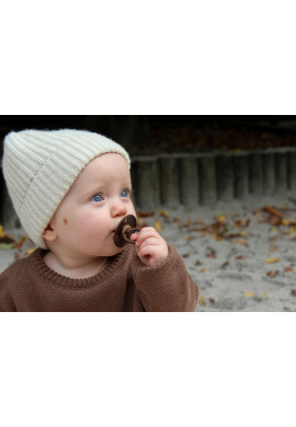 BIBS Set 2 suzete Colour Latex tetina rotunda 0 luni + ScubaTaupe - BKid.ro