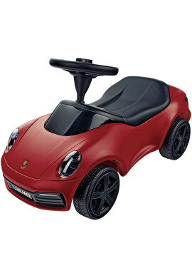 BIG Masinuta pentru copii fara pedale Baby Porsche 911 roti din cauciuc silentios volan sport cu claxon si emblema originala Porsche scaun ergonomic de la 15 ani pana la greutatea maxima de 50 kg - BKid.ro