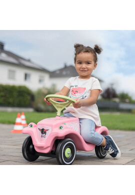 BIG Masinuta pentru copii fara pedale Bobby Car Classic Flower potrivita copiilor cu varsta peste 1 an cu greutatea pana la 50 kg dimensiuni 58x30x38 cm - BKid.ro