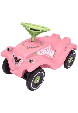 BIG Masinuta pentru copii fara pedale Bobby Car Classic Flower potrivita copiilor cu varsta peste 1 an cu greutatea pana la 50 kg dimensiuni 58x30x38 cm - BKid.ro