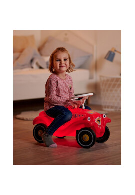 BIG Masinuta copii fara pedale Bobby Car Classic Lumi cu functie de iluminare roti robuste volan cu claxon sistem de cuplaj a unei remorci in fata si in spate de la 1 an pana la 50 kg - BKid.ro