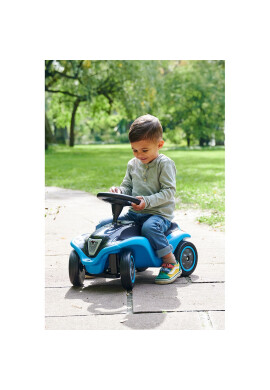 BIG Masinuta copii fara pedale Bobby Car Next Blue faruri LED spatiu de depozitare sub capotabord cu senzori tactili sezut moale detasabilroti robuste de la 1 an pana la 50 kg - BKid.ro