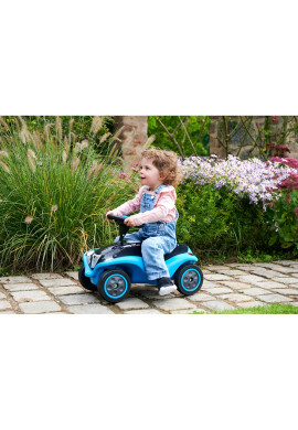BIG Masinuta copii fara pedale Bobby Car Next Blue faruri LED spatiu de depozitare sub capotabord cu senzori tactili sezut moale detasabilroti robuste de la 1 an pana la 50 kg - BKid.ro