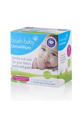 Brush Baby Servetele umede pentru igiena gingiilor 0-16 luni 28 buc - BKid.ro