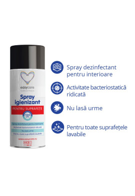 EASYCARE Spray igienizant si dezinfectant pentru suprafete 400ml - BKid.ro