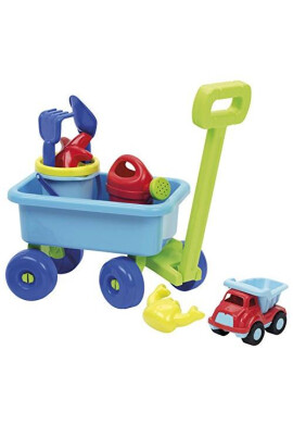 Ecoiffier Carucior Bleu cu Set pentru Nisip - BKid.ro