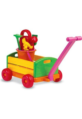 Ecoiffier Carucior Colorat cu Set pentru Nisip - BKid.ro