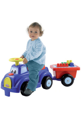 Ecoiffier Masinuta cu Cuburi si Remorca - BKid.ro