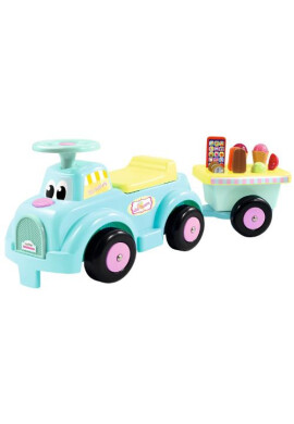 Ecoiffier Masinuta de Inghetata cu Remorca - BKid.ro