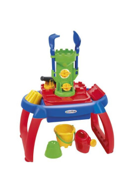 Ecoiffier Masuta de Joaca cu Galetusa Stropitoare si Forme pentru Nisip - BKid.ro