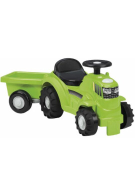 Ecoiffier Mini Tractor fara Pedale cu Portbagaj si Remorca - BKid.ro