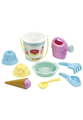 Ecoiffier Set Nisip in Gentuta Roz - BKid.ro