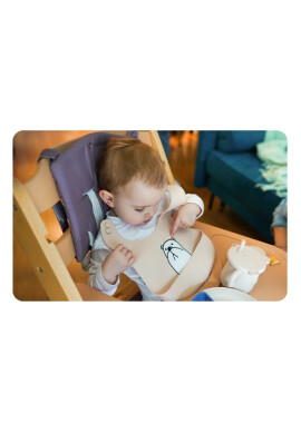 Kidnort Baveta din silicon ajustabila Retter Brun - BKid.ro