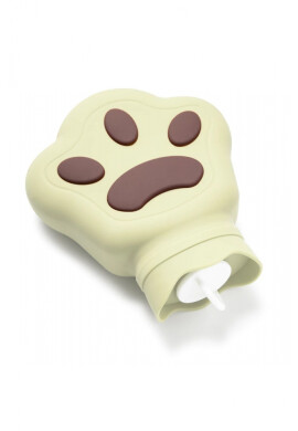 Kidnort Incalzitor tip Sticluta calda din silicon 420 ml Retter Mjolk Bej Paw - BKid.ro