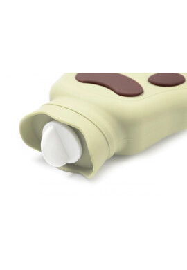 Kidnort Incalzitor tip Sticluta calda din silicon 420 ml Retter Mjolk Bej Paw - BKid.ro