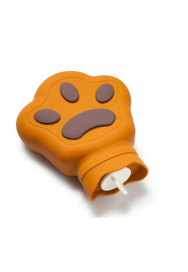 Kidnort Incalzitor tip Sticluta calda din silicon 420 ml Retter Brun Paw - BKid.ro