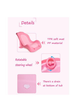 Little Mom Cadita cu reductor detasabil Car Pink - BKid.ro