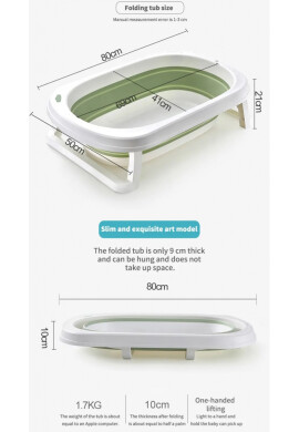 Little Mom Cadita pliabila Classic Green - BKid.ro