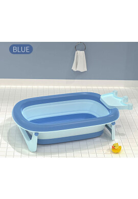 Little Mom Cadita pliabila cu suprafata antiderapanta Crown Blue - BKid.ro