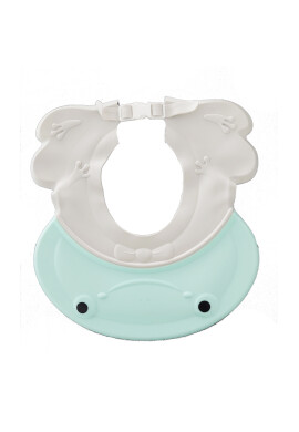 Little Mom Protectie baita pentru ochi si urechi copii ajustabila flexibila cu fixare prin clama dimensiune 27.5 x 26.5 cm Frog Green - BKid.ro