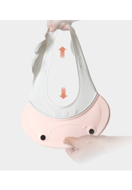 Little Mom Protectie baita pentru ochi si urechi copii ajustabila flexibila cu fixare prin clama dimensiune 27.5 x 26.5 cm Frog Pink - BKid.ro