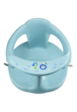 Little Mom Scaun de baie pentru bebelusi design ergonomic cu spatar si cotiere fixare cu ventuze dimensiune 32 x 32 x 20.5 cm Baby Sit Light Blue - BKid.ro
