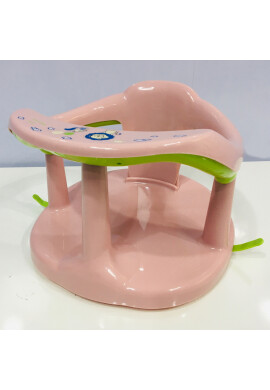 Little Mom Scaun de baie pentru bebelusi design ergonomic cu spatar si cotiere fixare cu ventuze dimensiune 32 x 32 x 20.5 cm Baby Sit Light Pink - BKid.ro