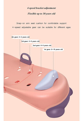 Little Mom Sezlong pliabil multifunctional pentru baie Softy Shampoo Pink - BKid.ro