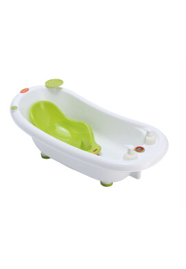 Little Mom Set Cadita 3 in 1 Green cu accesorii incluse + Suport metalic - BKid.ro