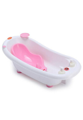 Little Mom Set Cadita 3 in 1 Pink cu accesorii incluse + Suport metalic - BKid.ro