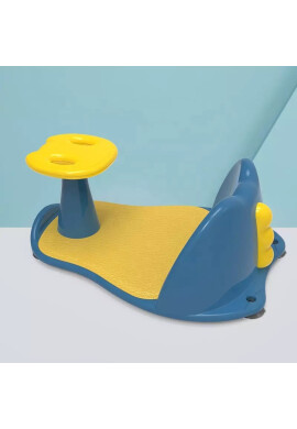 Little Mom Suport de baie cu ventuze si spatar Baby Shower Blue - BKid.ro