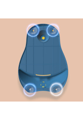 Little Mom Suport de baie cu ventuze si spatar Baby Shower Blue - BKid.ro