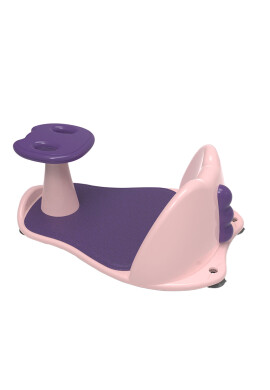 Little Mom Suport de baie cu ventuze si spatar Baby Shower Pink - BKid.ro