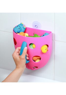 Little Mom Suport pentru accesorii si jucarii de baie Roz - BKid.ro