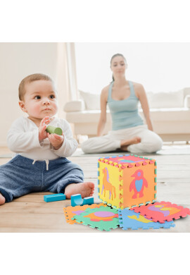 MalPlay Covor puzzle din spuma 10 piese Animale - BKid.ro