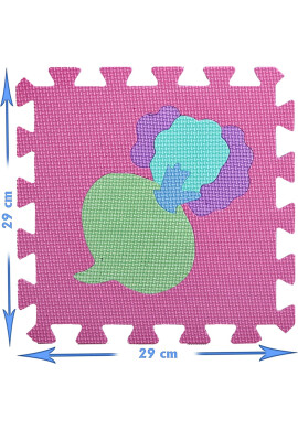 MalPlay Covor puzzle din spuma 10 piese Fructe - BKid.ro