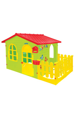 Mochtoys Casuta de joaca de exterior mare pentru copii cu gardulet 12243 - BKid.ro