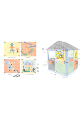 Mochtoys Casuta de joaca Graden Smart House Pastel - BKid.ro
