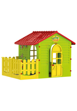 Mochtoys Casuta pentru copii Garden House mica cu gard - BKid.ro