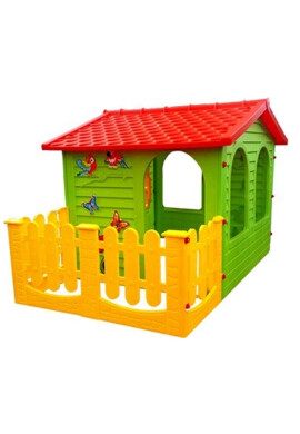 Mochtoys Casuta pentru copii Garden House cu gardut 190 cm - BKid.ro