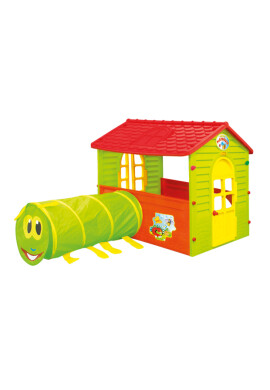 Mochtoys Casuta Play House cu Tunel Caterpillar - BKid.ro