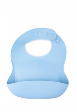 Oaki Baveta reglabila din silicon moale pentru bebelusi bleu - BKid.ro