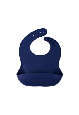 Oaki Baveta reglabila din silicon moale pentru bebelusi bleumarin - BKid.ro