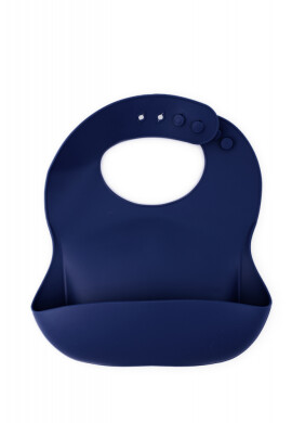 Oaki Baveta reglabila din silicon moale pentru bebelusi bleumarin - BKid.ro