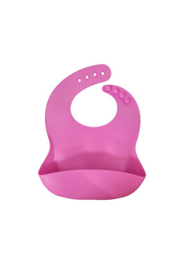 Oaki Baveta reglabila din silicon moale pentru bebelusi fucsia - BKid.ro